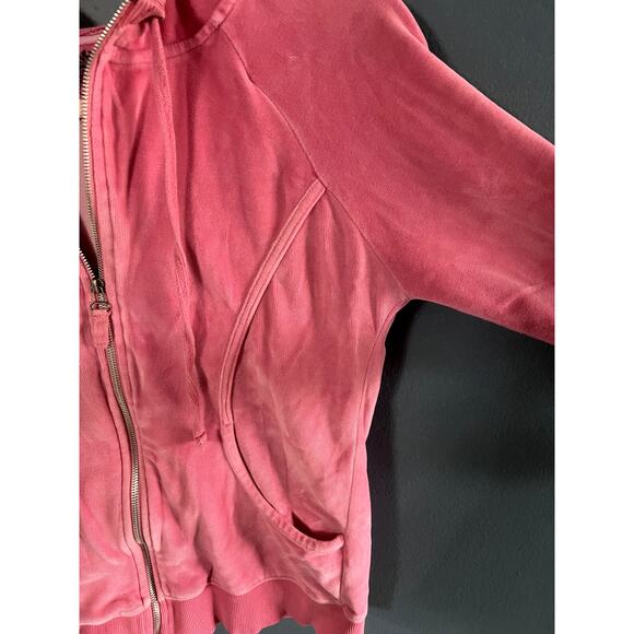 Y2K Sport Zara Pink Velour Zip up Juicy Couture Inspired Jacket Size Large - Picture 3 of 13